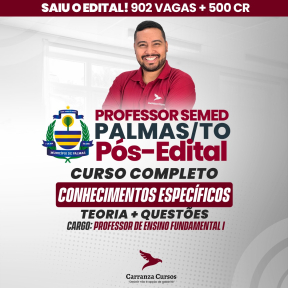 SEMED PALMAS TO Conhecimentos Específicos Cargo Professor de